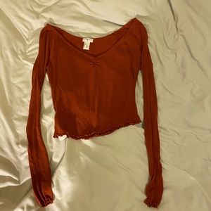 Lettuce Trim Long Sleeve Top